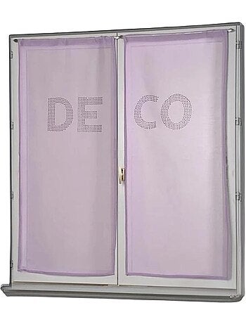 Coppia di tende trasparenti con strass “deco”