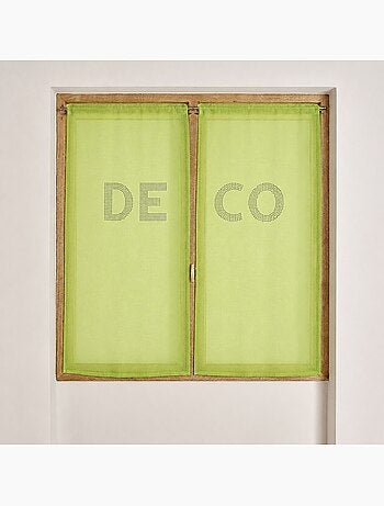 Coppia di tende trasparenti con strass “deco”