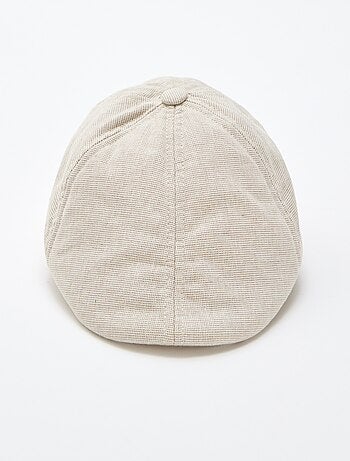 Coppola in cotone e lino tinta unita