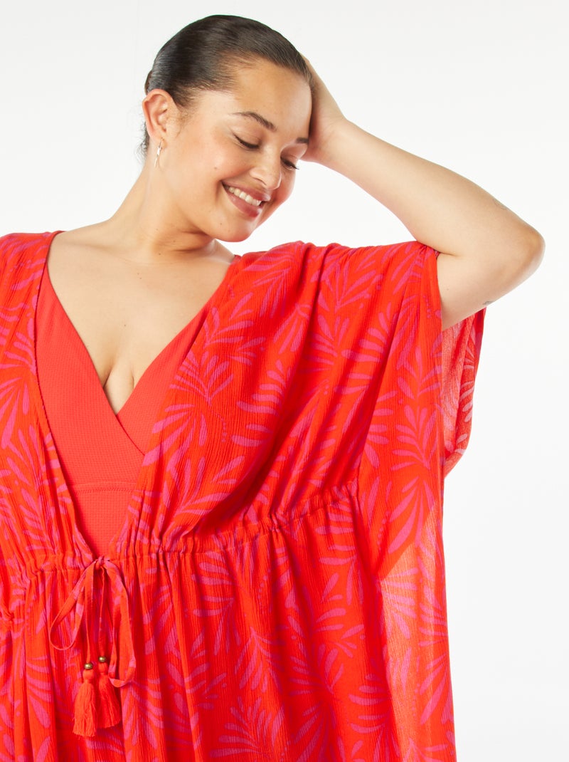 Copricostume aperto e stampato Arancione - Kiabi