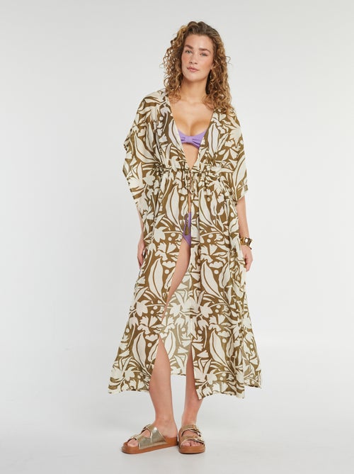 Copricostume lungo aperto stampato - Kiabi