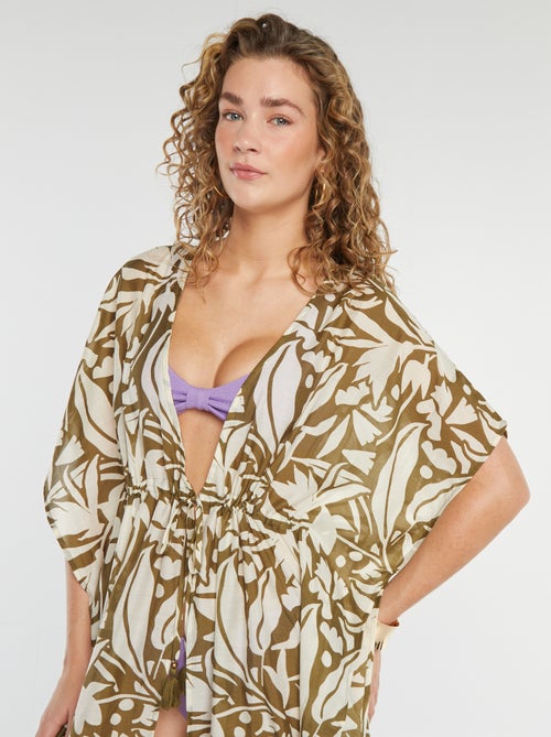 Copricostume lungo aperto stampato - Kiabi