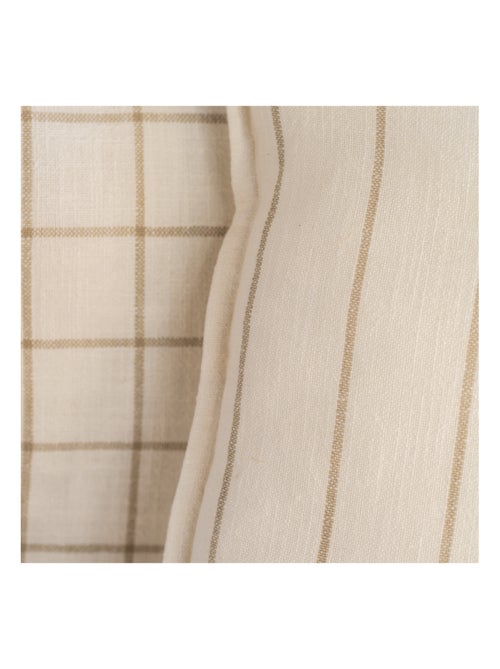 Copricuscino 100% cotone a righe e a quadri LOURMARIN - Kiabi