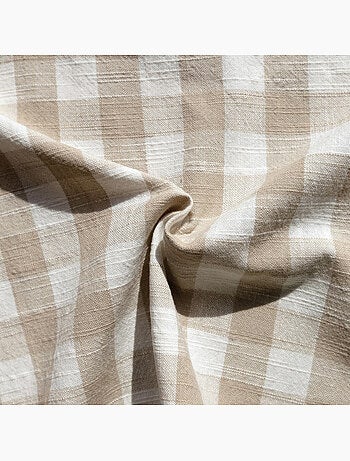 Copricuscino 100% cotone double-face a righe e percalle LOURMARIN