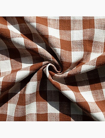 Copricuscino 100% cotone double-face a righe e percalle LOURMARIN