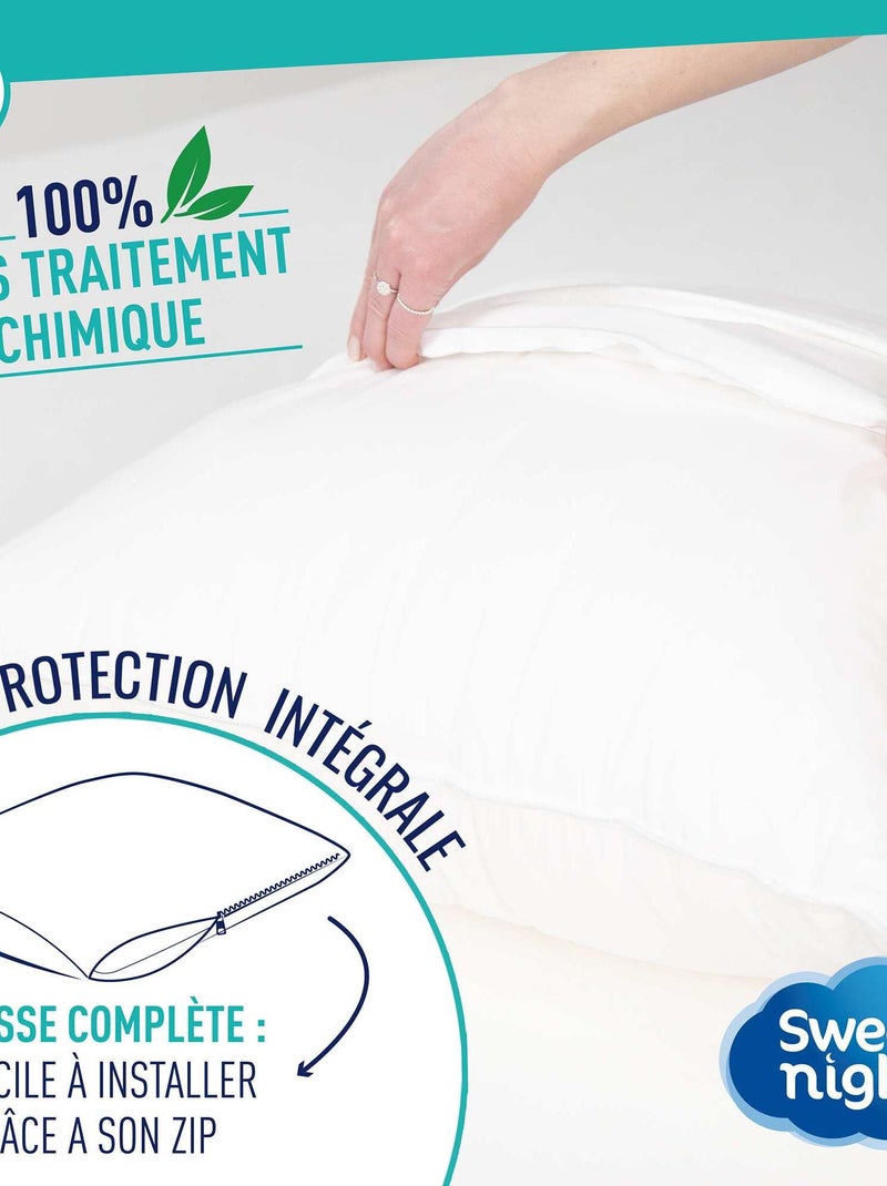 Copricuscino anti cimice da letto bianco - Kiabi