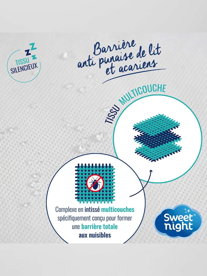 Copricuscino anti cimice da letto bianco - Kiabi