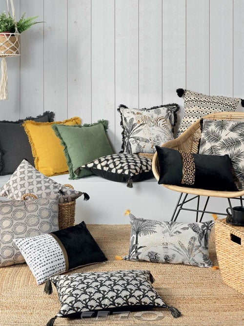 Copricuscino con frange - Kiabi