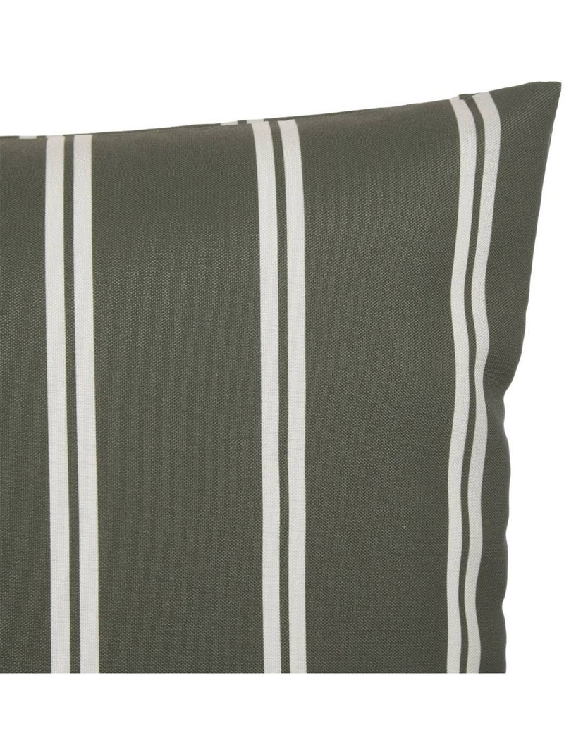 Copricuscino da esterno tileo 50x30cm a righe verde scuro Verde scuro - Kiabi