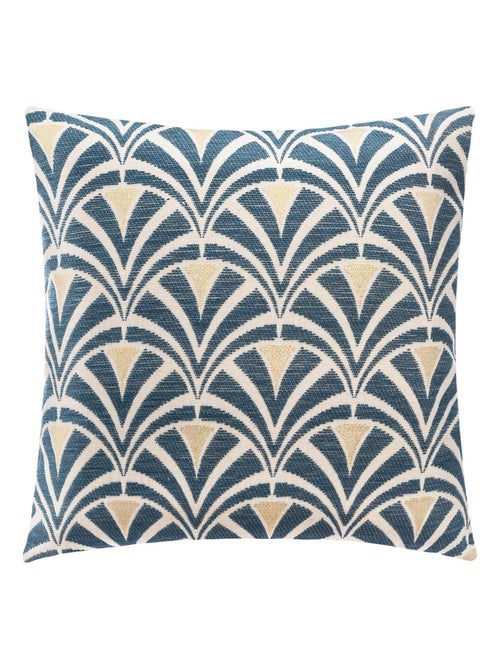 Copricuscino in ciniglia geometrica - Kiabi