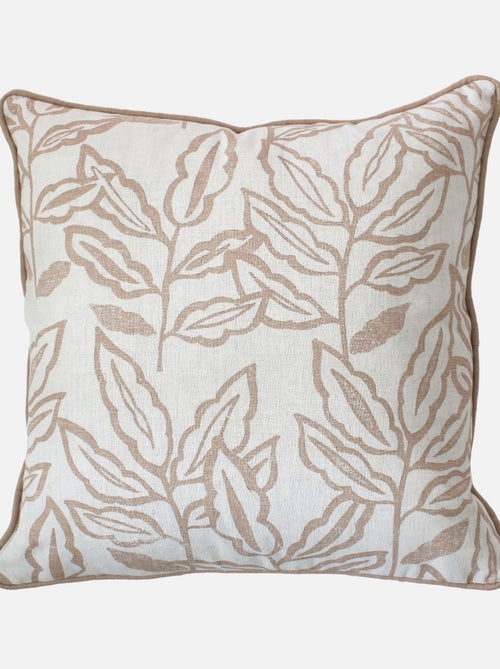 Copricuscino in cotone riciclato Chambray - Kiabi