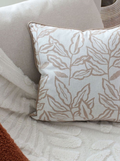Copricuscino in cotone riciclato Chambray - Kiabi