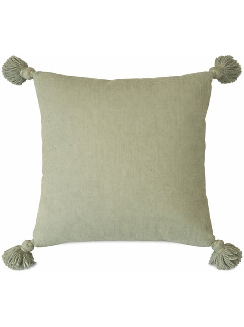 Copricuscino in lana con nappe - Kiabi