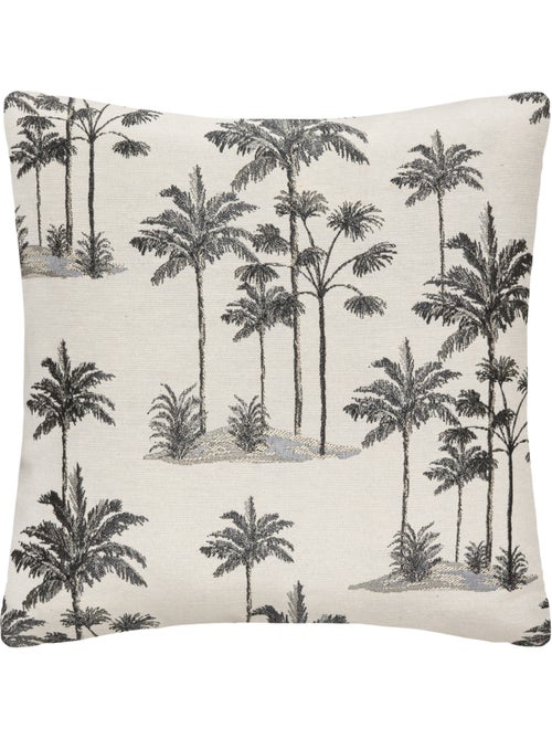 Copricuscino palm bianco e nero 40x40cm - Kiabi