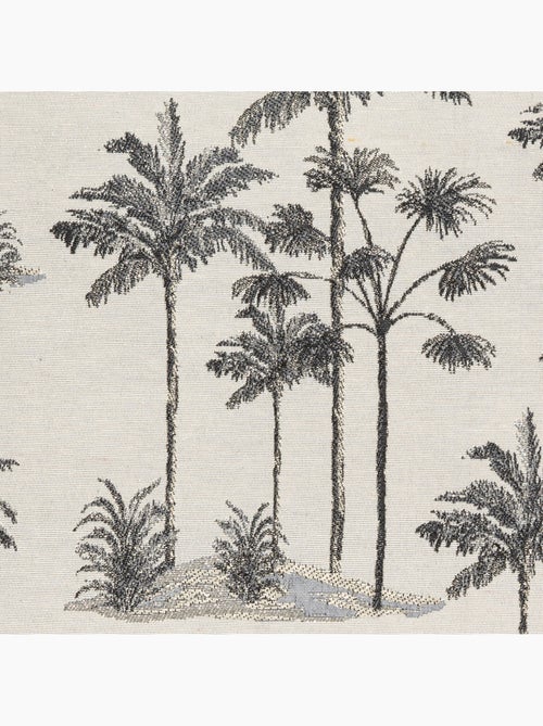 Copricuscino palm bianco e nero 40x40cm - Kiabi