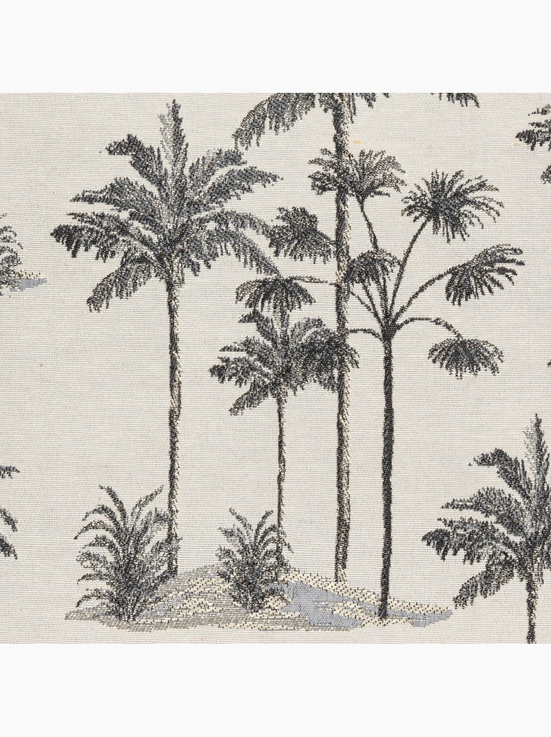 Copricuscino palm bianco e nero 40x40cm Nero Bianco - Kiabi