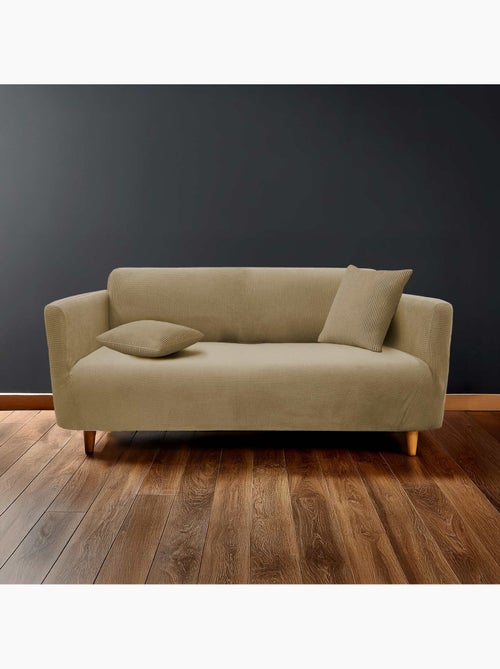 Copridivano elasticizzato in rilievo per divano a 3 posti - Kiabi