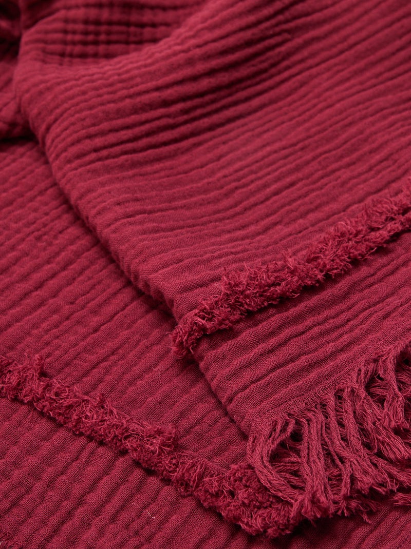 Copridivano Natalizio 180 x 200 cm Rosso - Kiabi