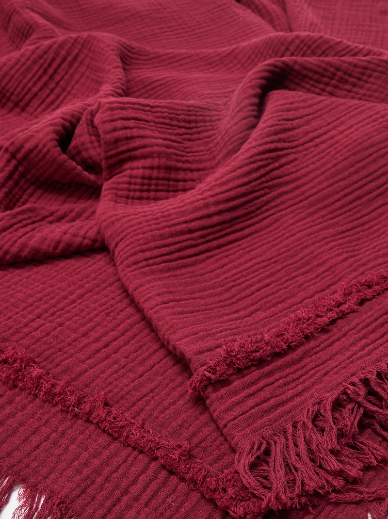 Copridivano Natalizio 180 x 200 cm Rosso - Kiabi