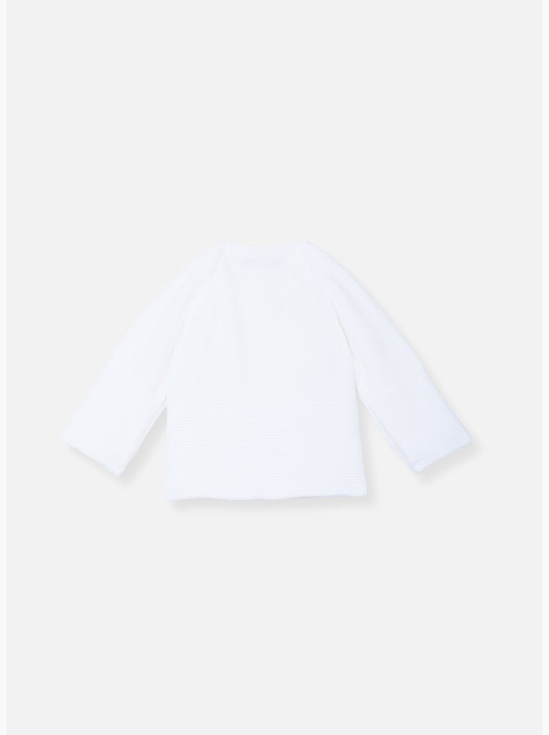 Coprifasce neonato a doppia maglia in cotone - collezione «petits chats» Bianco - Kiabi