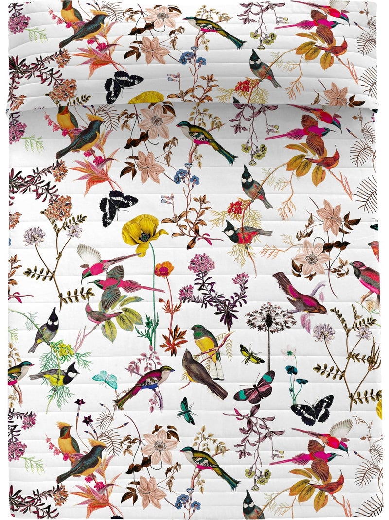 Copriletto Birds of paradise "Happyfriday" Multicolore - Kiabi