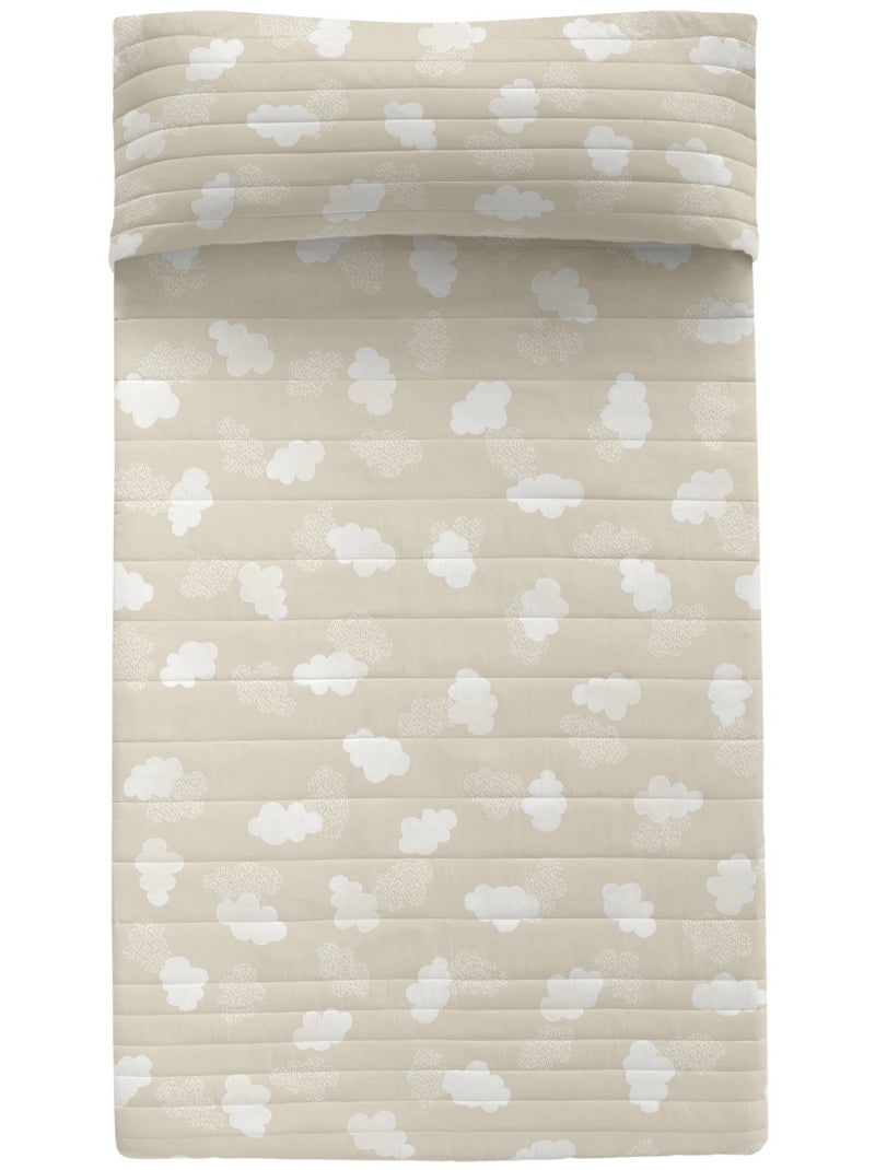 Copriletto Clouds "Happyfriday" Beige - Kiabi