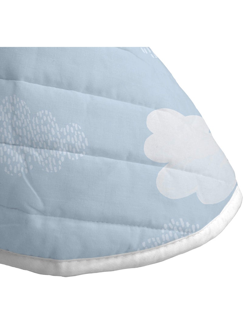 Copriletto Clouds "Happyfriday" Blu - Kiabi