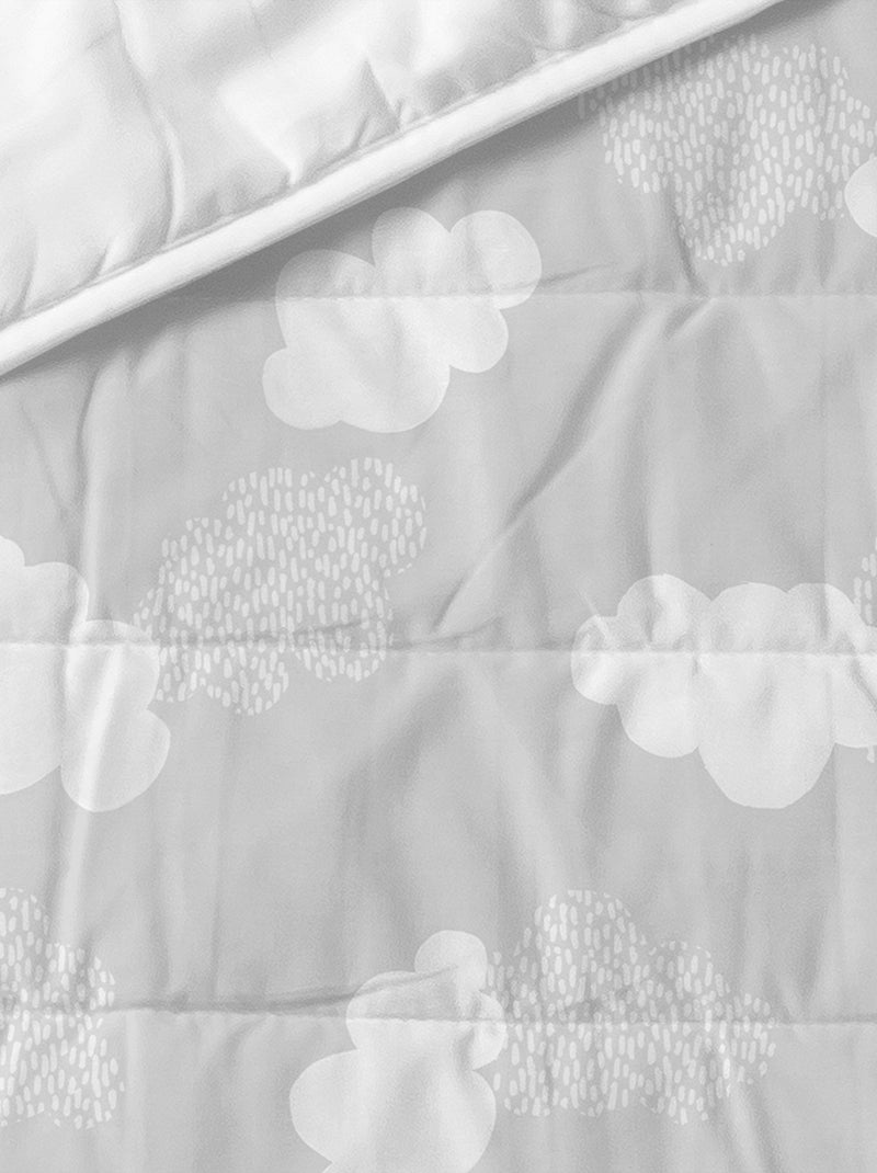 Copriletto Clouds "Happyfriday" Grigio - Kiabi