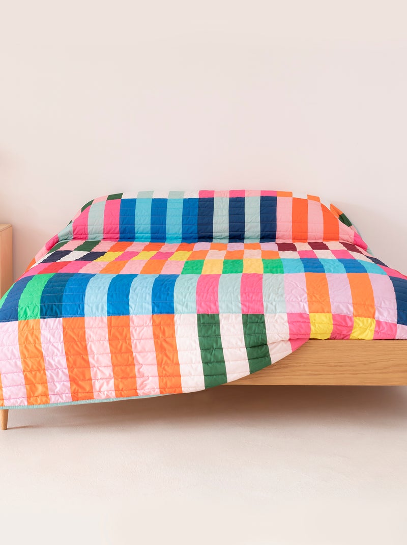 Copriletto Color pop "Happyfriday" Multicolore - Kiabi