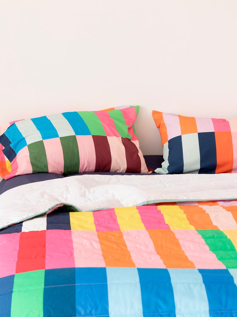Copriletto Color pop "Happyfriday" Multicolore - Kiabi