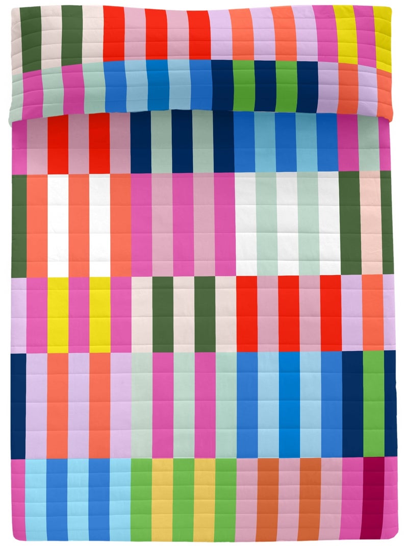 Copriletto Color pop "Happyfriday" Multicolore - Kiabi