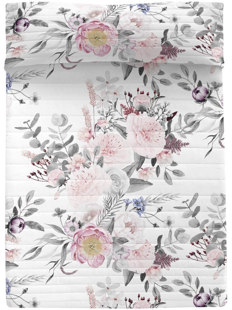 Copriletto Delicate bouquet "Happyfriday" Bianco - Kiabi