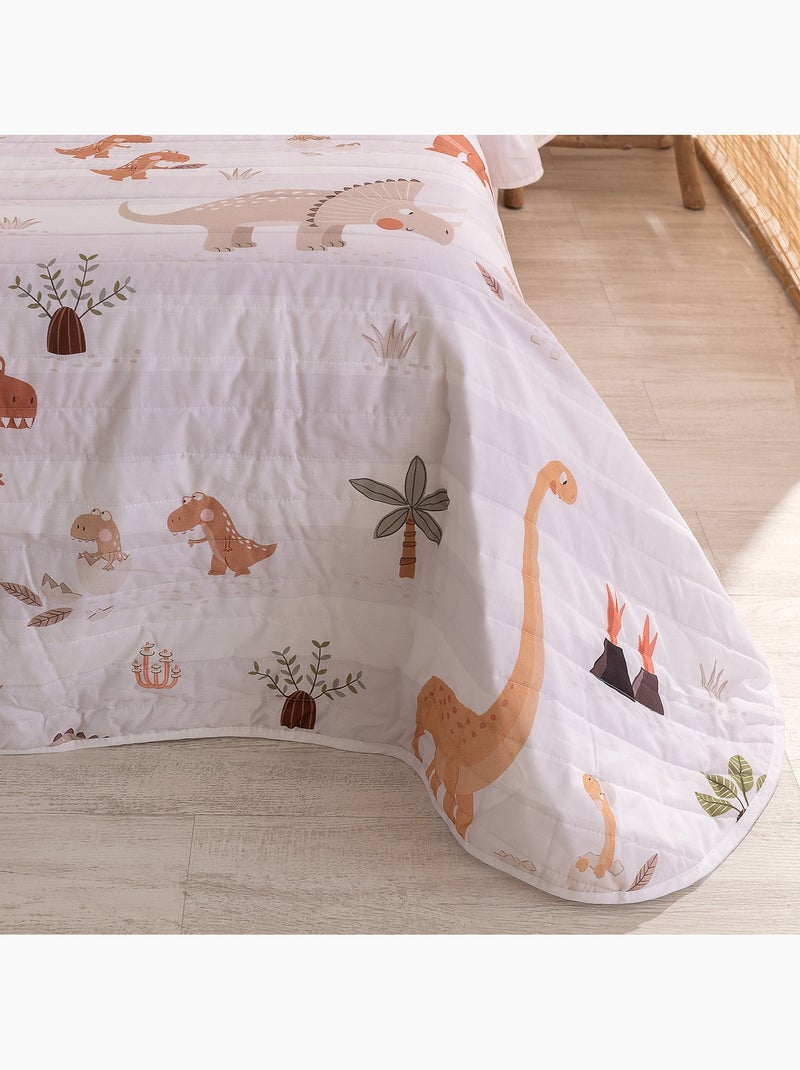 Copriletto Dino family "Happyfriday" Multicolore - Kiabi