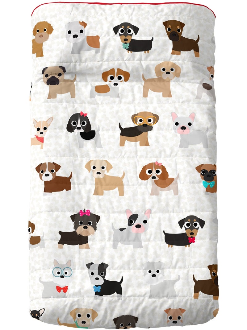 Copriletto Dogs "Happyfriday" Bianco - Kiabi