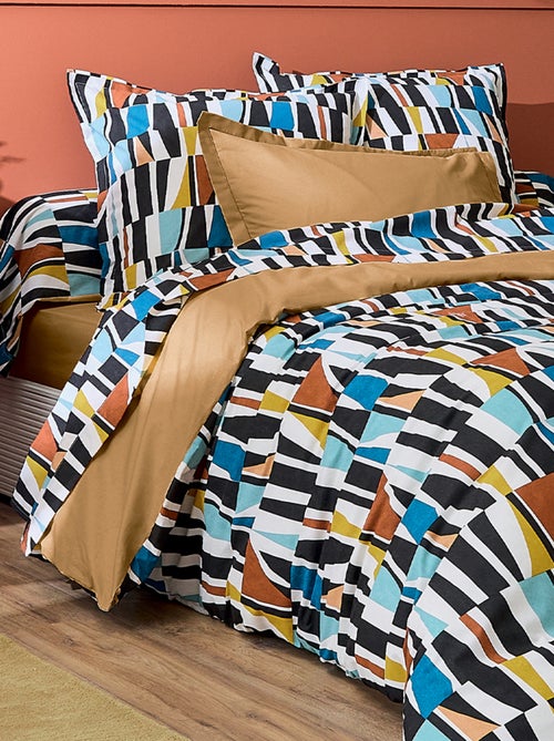 Copriletto geometrico in cotone - Kiabi