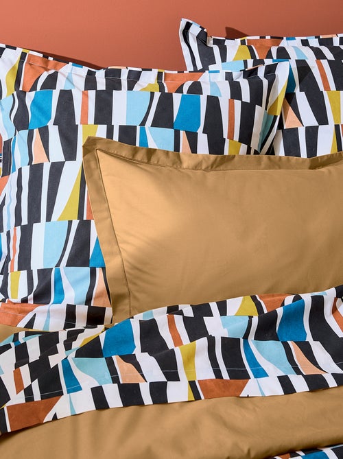 Copriletto geometrico in cotone - Kiabi