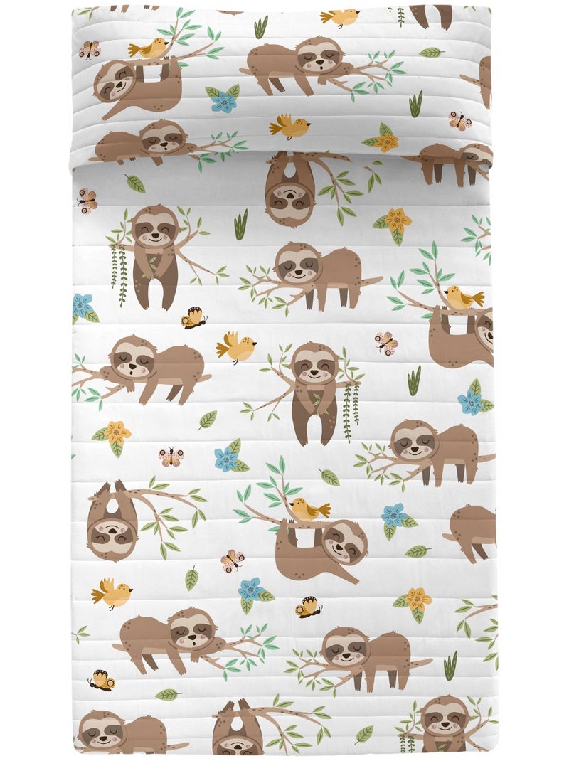 Copriletto Happy sloth "Happyfriday" Multicolore - Kiabi