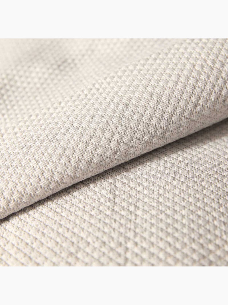 Copriletto in policotone jacquard di grande spessore Beige conchiglia - Kiabi