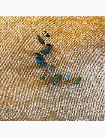 Copriletto jacquard floreale