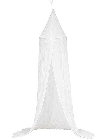 Copriletto lili in garza di cotone h 250 cm bianco