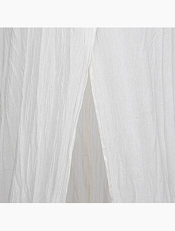 Copriletto lili in garza di cotone h 250 cm bianco