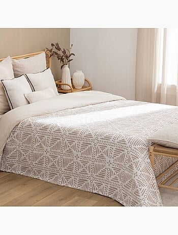 Copriletto nuvia in terracotta 260x240cm