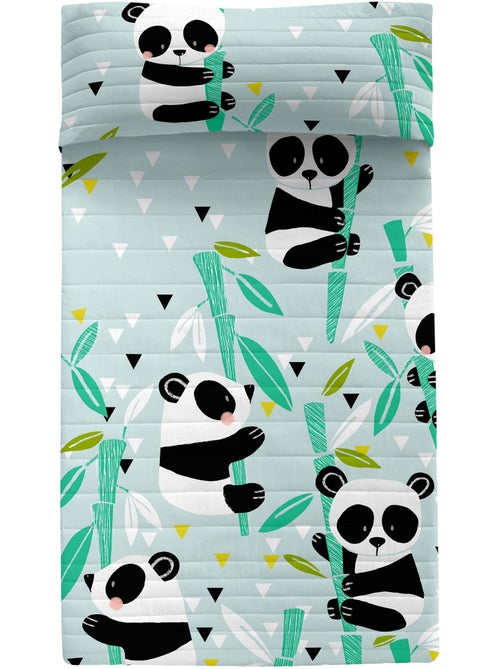 Copriletto Panda garden blue "Happyfriday" - Kiabi