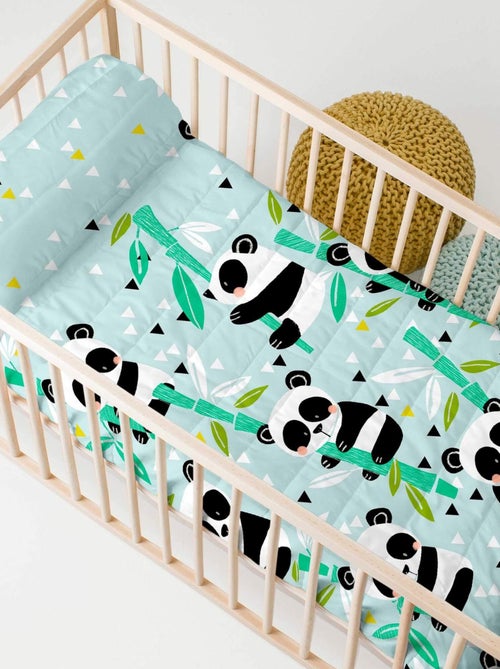 Copriletto Panda garden blue "Happyfriday" - Kiabi