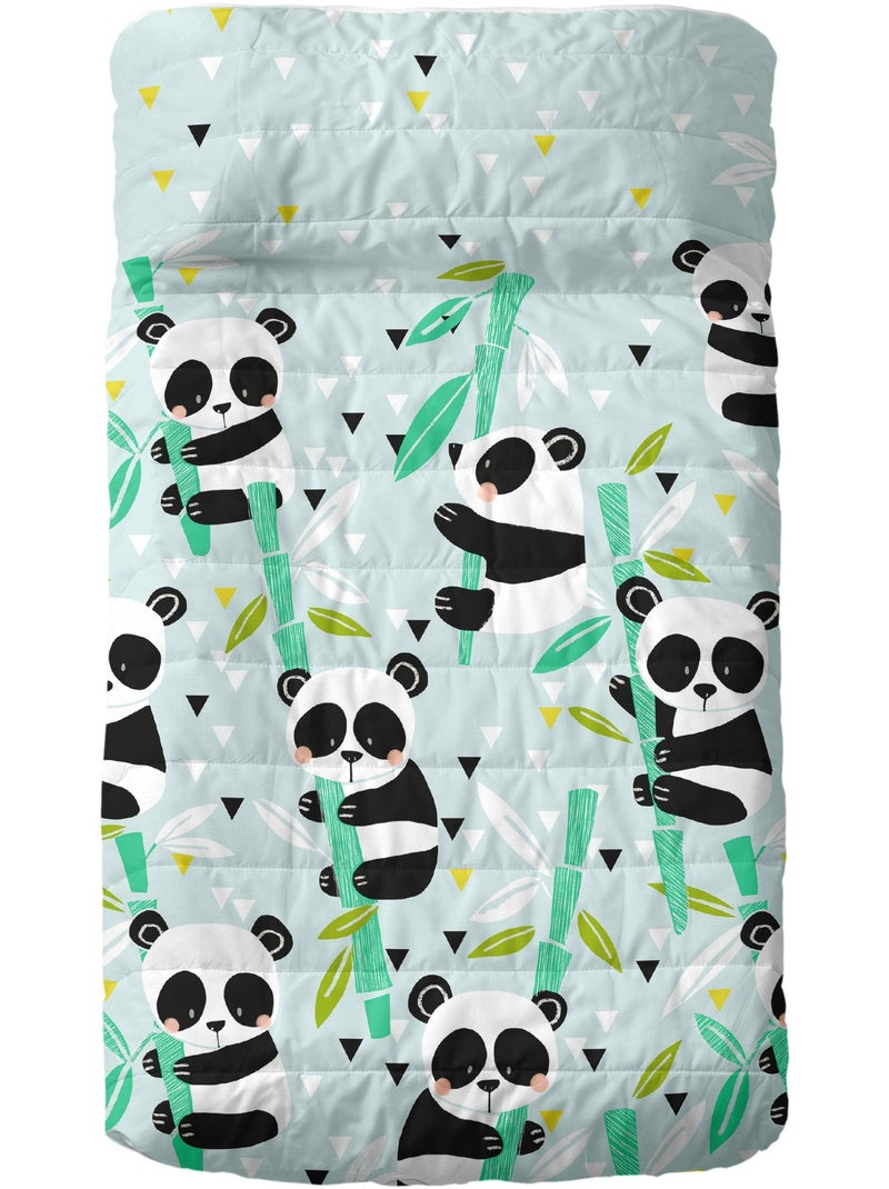 Copriletto Panda garden blue "Happyfriday" Blu - Kiabi