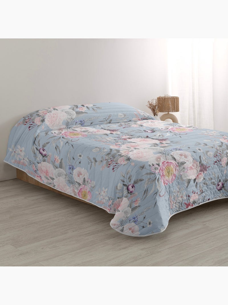 Copriletto Soft bouquet "Happyfriday" Bianco - Kiabi
