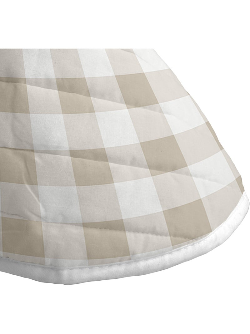 Copriletto Vichy "Happyfriday" Beige - Kiabi