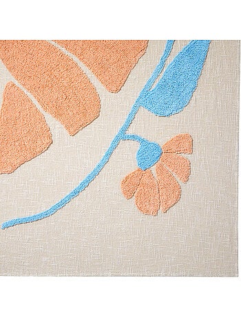 Copriletto wild flowers 260x240xcm design in cotone trapuntato