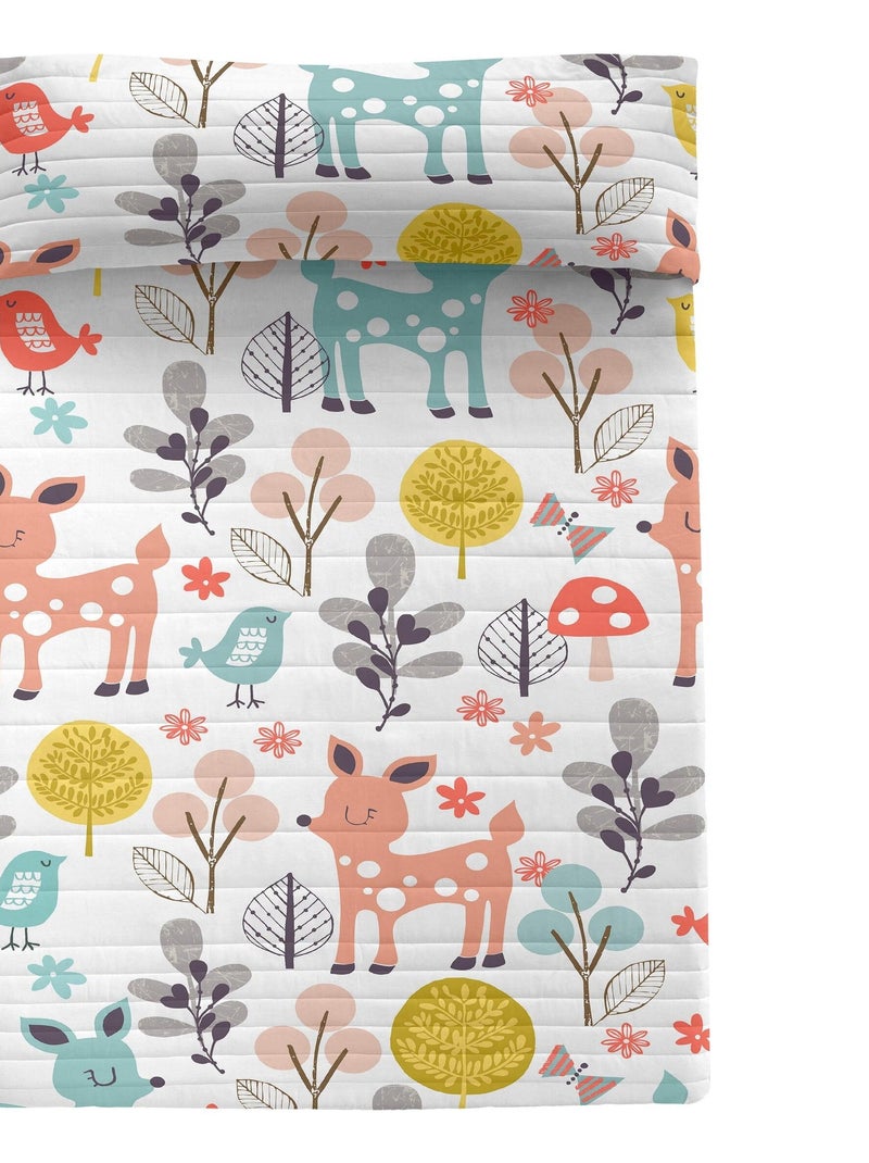 Copriletto Woodland "Happyfriday" Multicolore - Kiabi