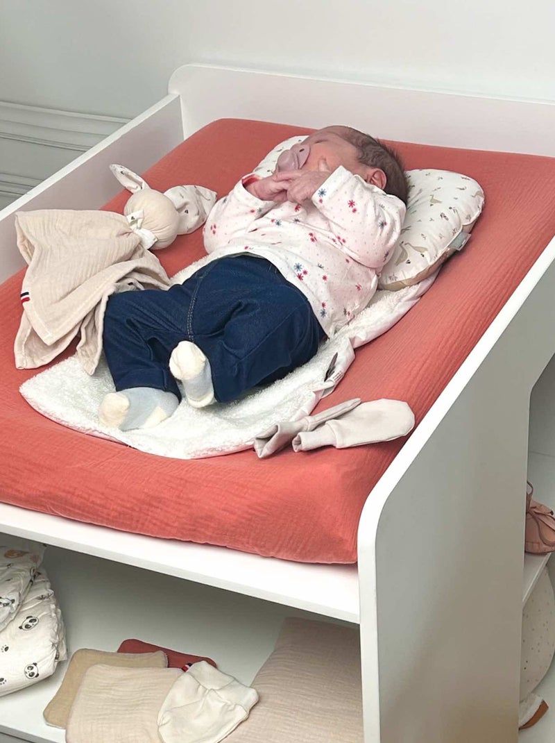 Coprimaterassino fasciatoio in garza di cotone | sevira kids | sevira kids Marrone - Kiabi